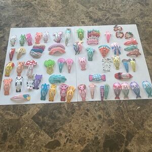 Selling hair clips for childrens hair that have never been used before